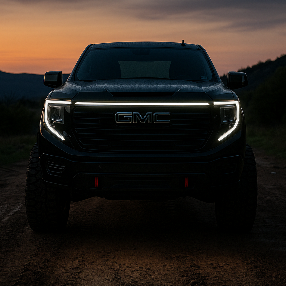 2022-2023 GMC Sierra 1500 LED Grille Light Kit – AT4/AT4X/Denali/Denali Ultimate/SLT/Elevation, IP67