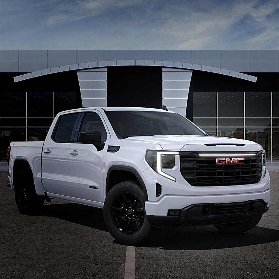 2024-2025 GMC Sierra 1500 LED Grille Light Kit – Elevation & SLE, White DRL Strip, IP67, Plug-and-Play Ready