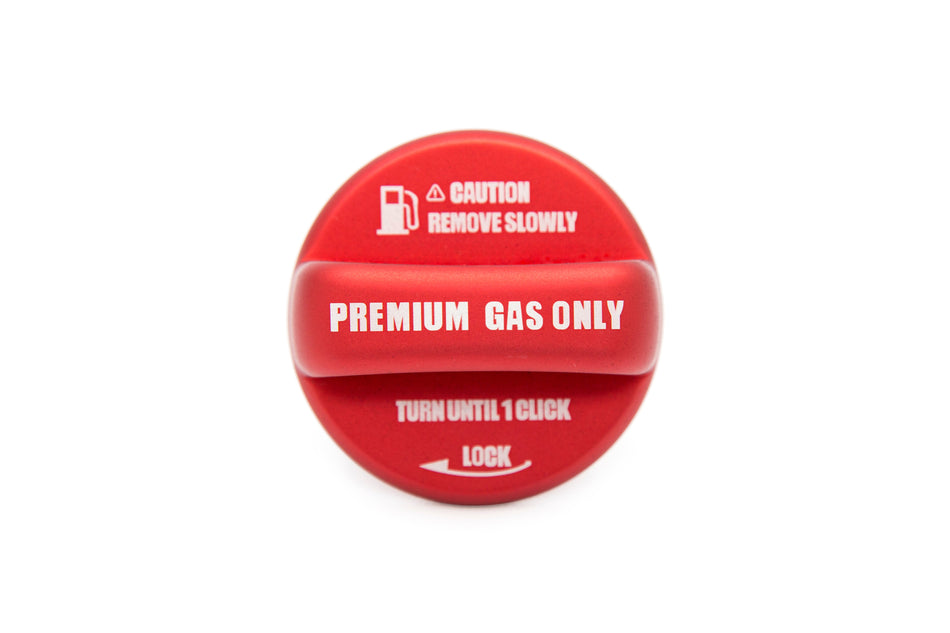 OLM Anodized Red Fuel Cap Cover - 15+ WRX / STI, 13+ FT86, 13+ Crosstrek, 14+ Forester, 12+ Impreza,