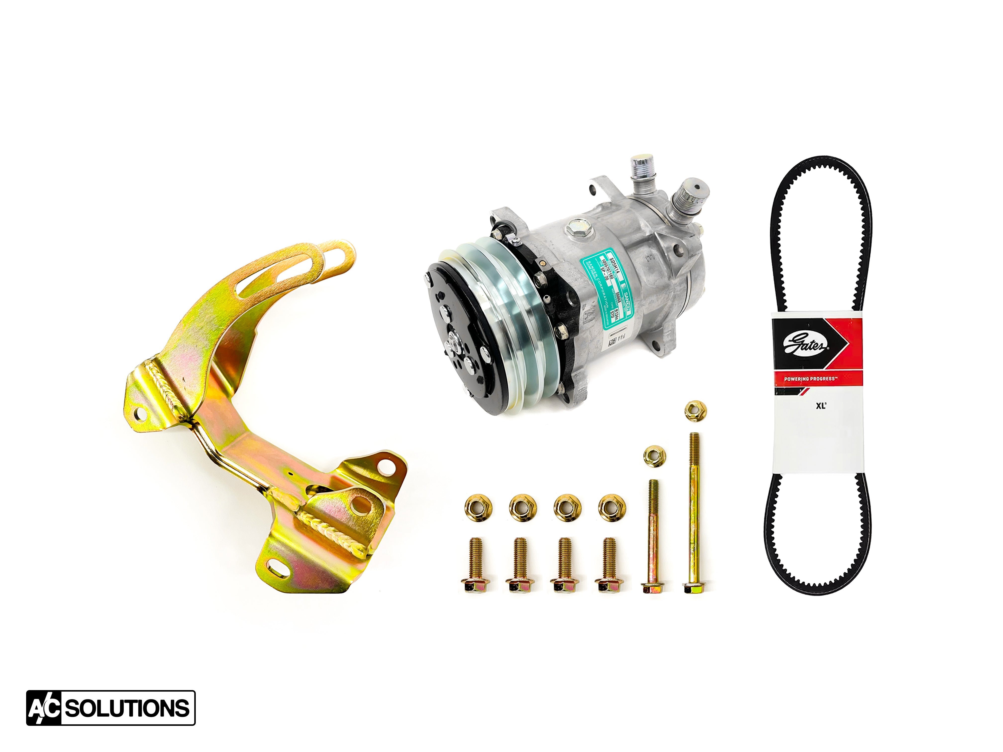 A/C Solutions BMW M20/M30 Sanden Compressor Kit (E30, E28, E24, etc ...