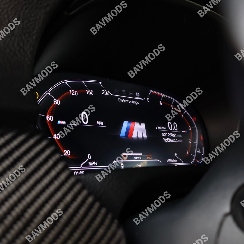 BAVMODS® 1 2 3 4 5 6 7 X Z Series Digital Dashboard Gauge Cluster | E90 E91 E92 E93 F30 F32 F34 F36 E60 E61 E81 E82 E87 E88 E89 Z4 M3 M4 M5 328i 335i M3