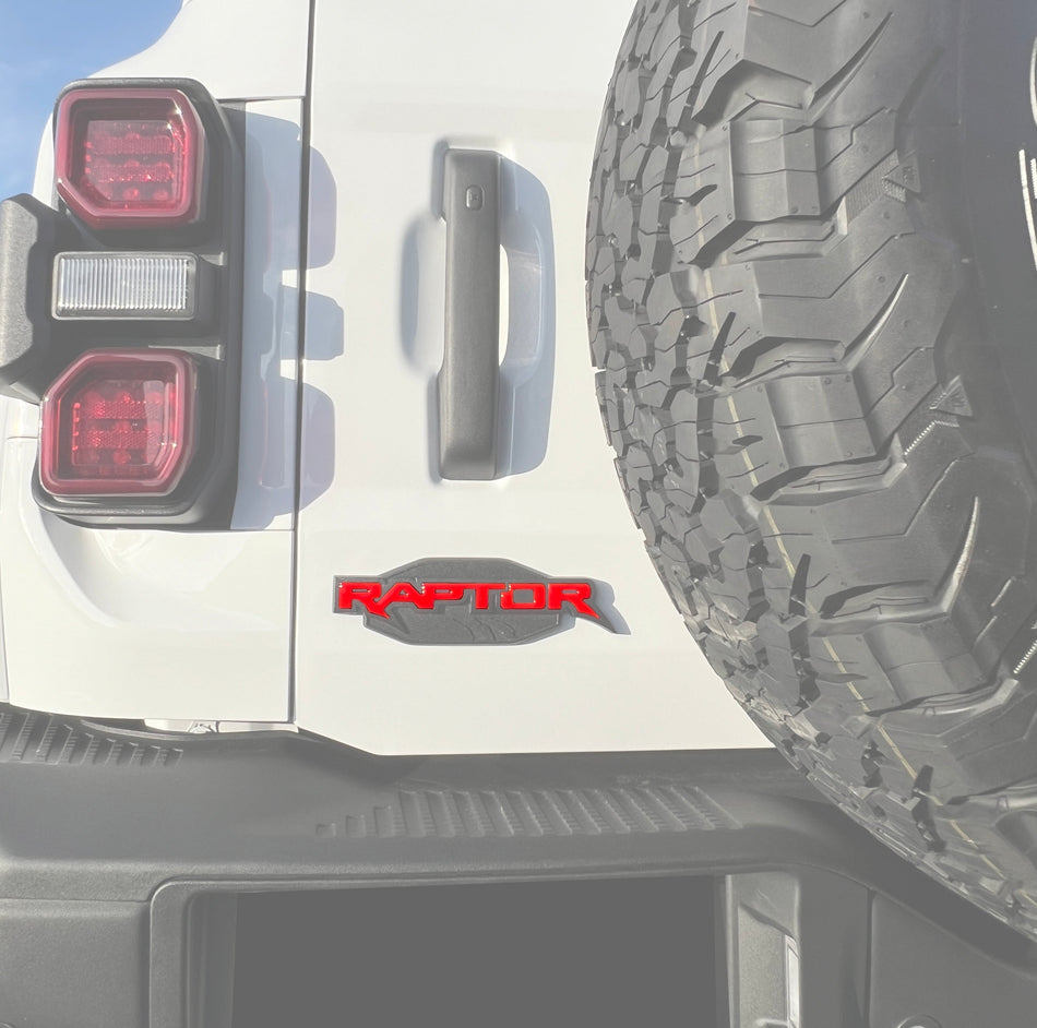 Raptor Emblem Inserts Fits 2022-2026 Ford Bronco Raptor
