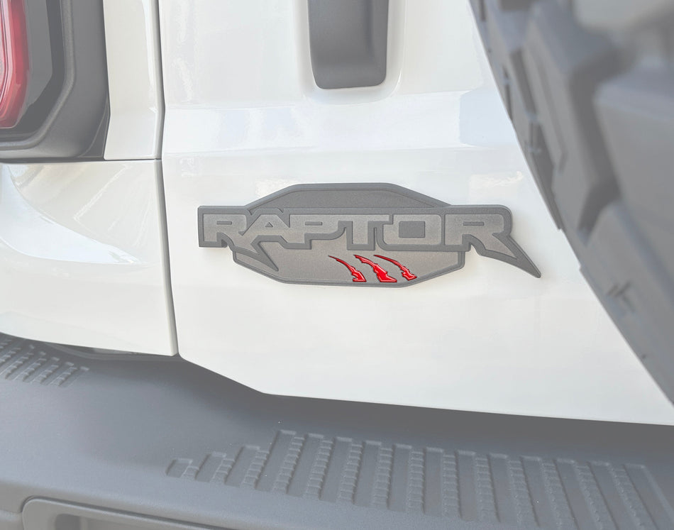 Raptor Emblem Claw Mark Inserts Fits 2022-2026 Ford Bronco Raptor