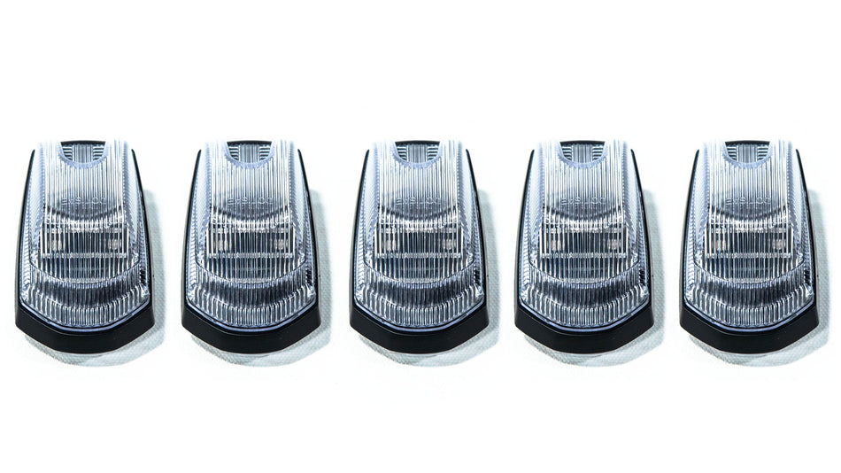 OLM Cab Light Replacement Set (Clear Lens/Amber Light) - 2017-2022 Ford Super Duty F250/F350