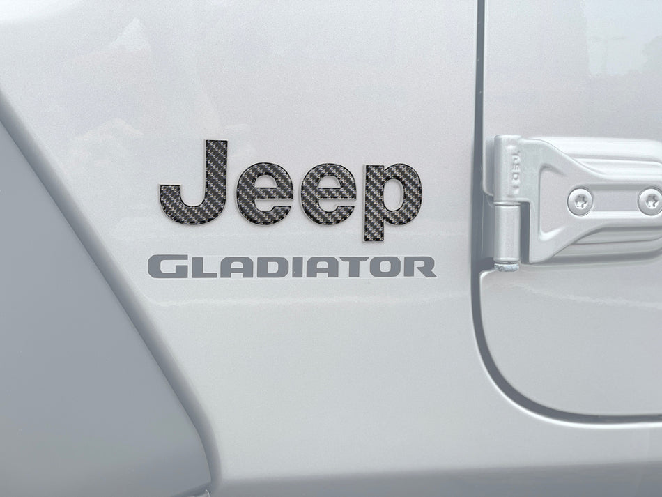 Driver & Passenger Side Emblem Overlays Fits 2019-2026 Jeep Gladiator