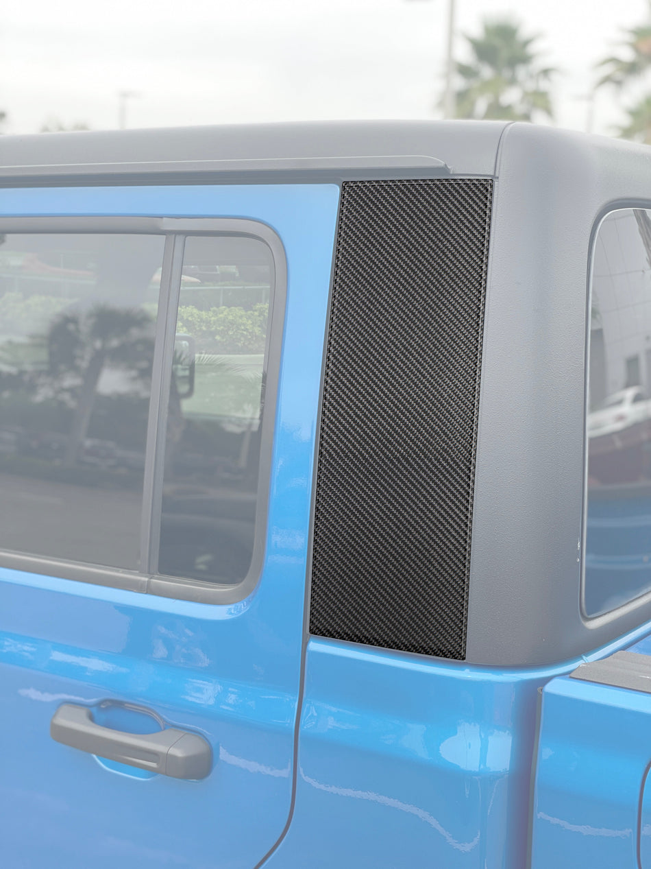 C Pillar Accent Overlays Fits 2019-2026 Jeep Gladiator