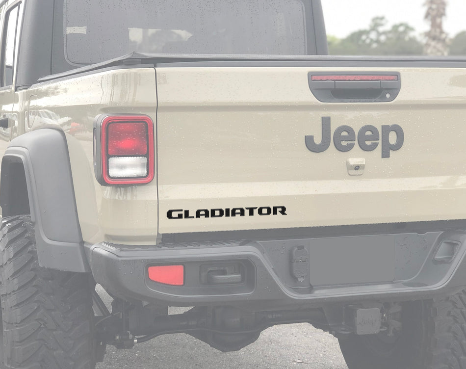 Raised Lettering Decal Fits 2020-2026 Jeep Gladiator