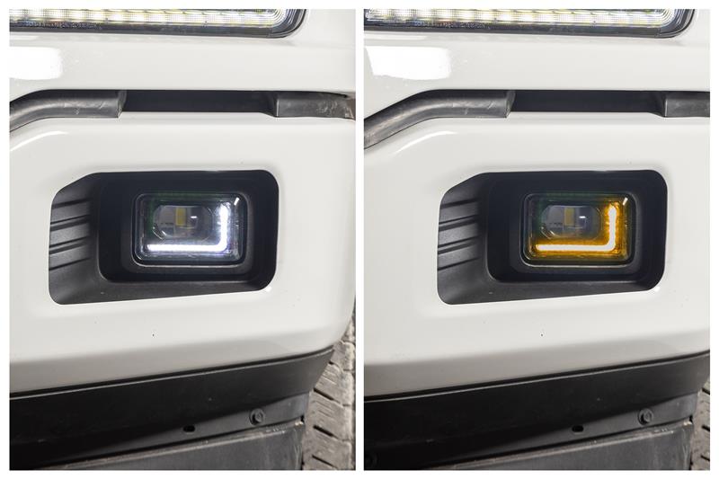 2015-2020 F150 Fog Lights w/ White or Amber DRL + Turn Signal - OLM