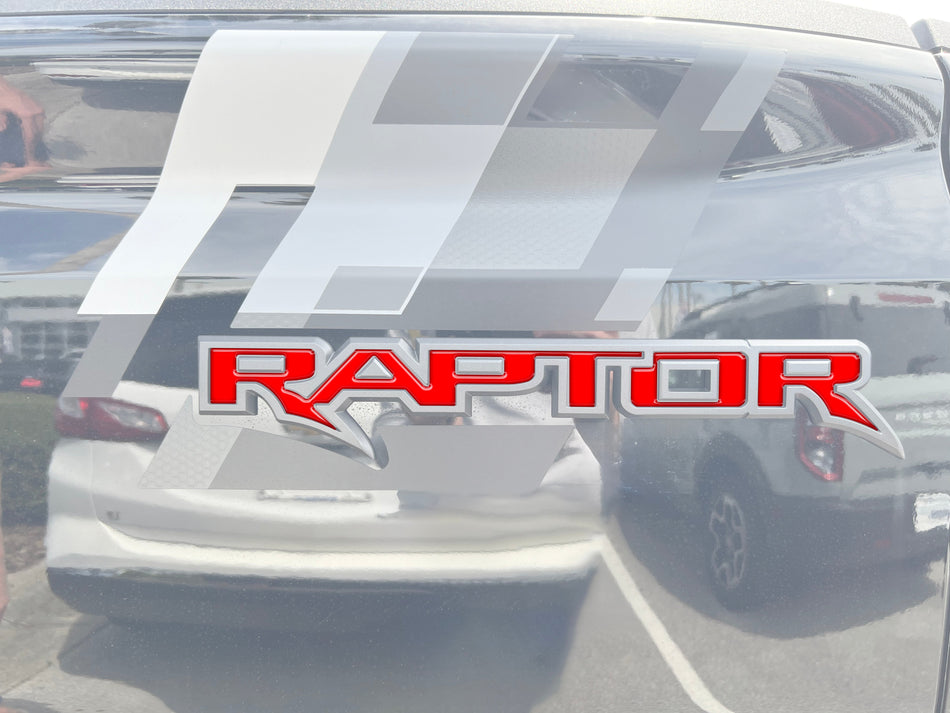Raptor Tailgate Emblem Inserts Fits 2024-2026 Ford Ranger