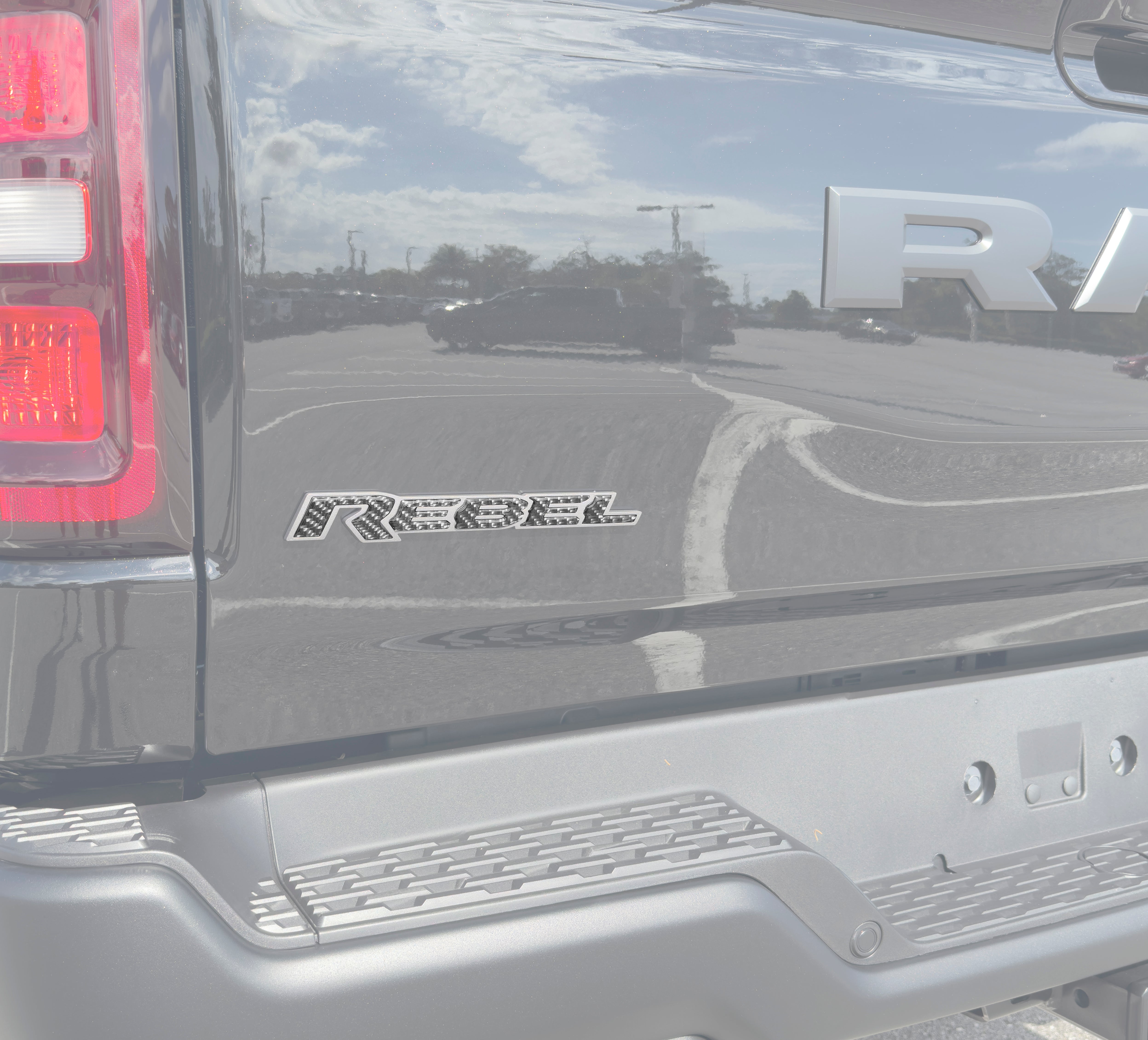 Rebel Tailgate Emblem Letter Inserts Fits 2025-2026 Ram 1500/2500/3500 ...