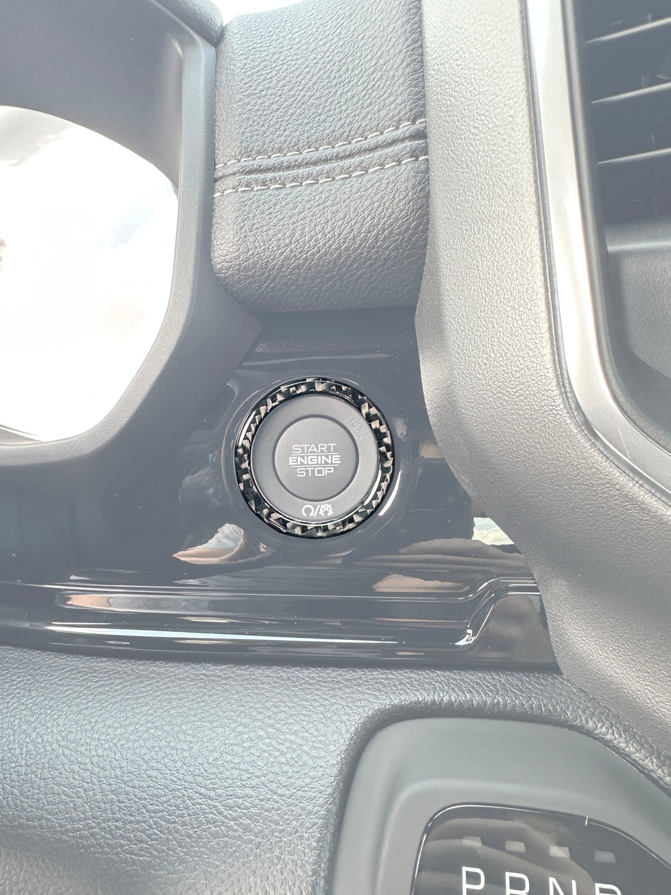 Start Button Ring Accent Trim Fits 2025-2026 Ram 1500/2500/3500