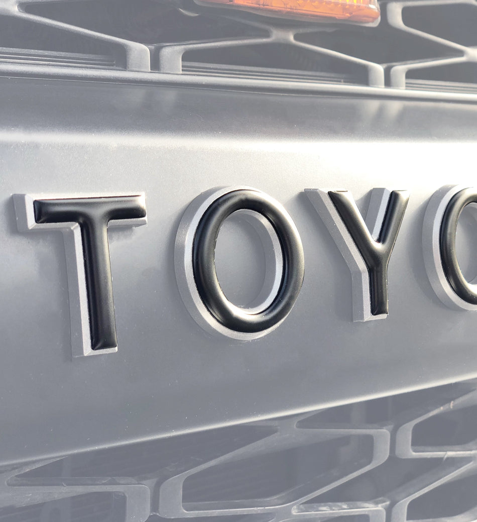 Grille Letter Overlays Fits 2010-2024 Toyota 4Runner