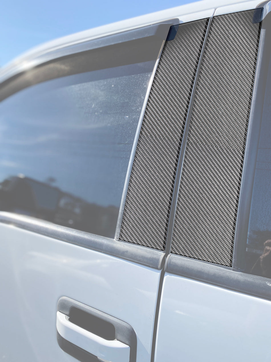 Door Pillars Accent Trim Fits 2009-2014 Ford F-150 (Super Crew/Super Cab)
