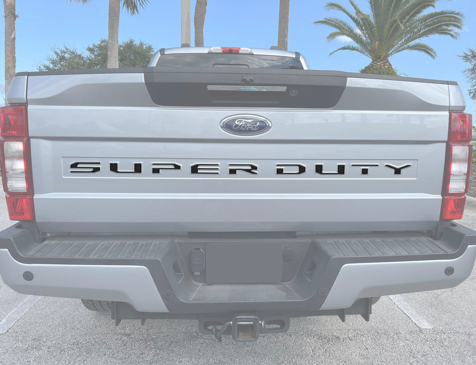 Tailgate Letter Overlays Fits 2020-2022 Ford Super Duty