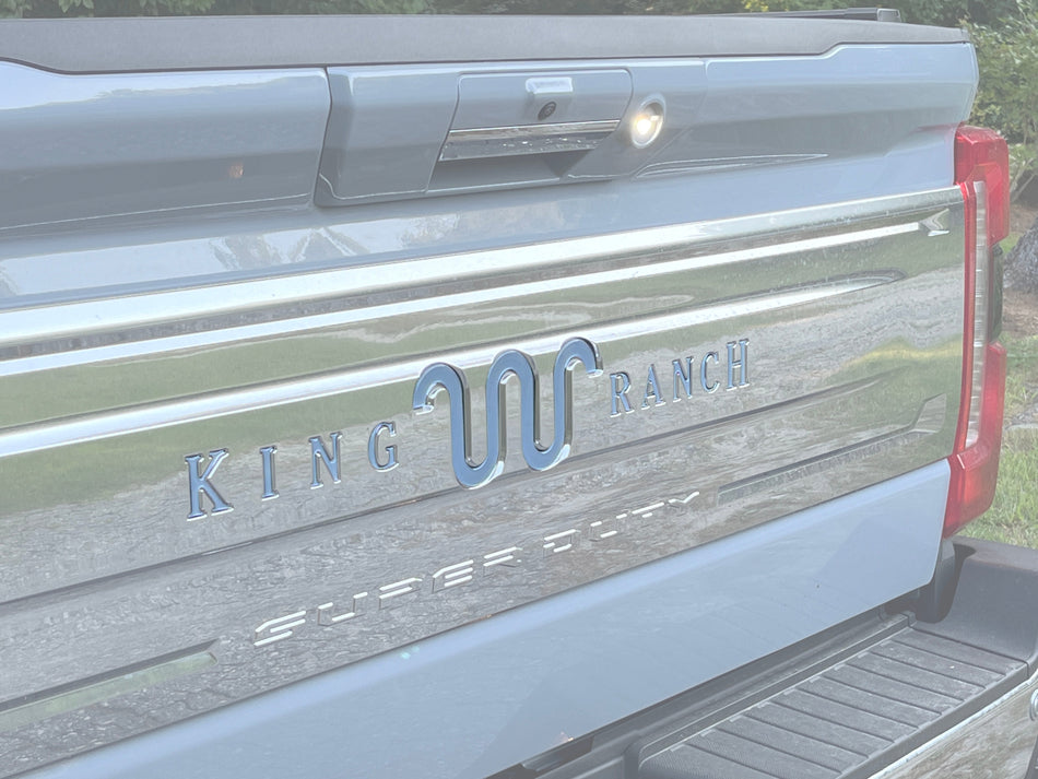Tailgate Letter Inserts Fits 2023-2026 Ford Super Duty King Ranch