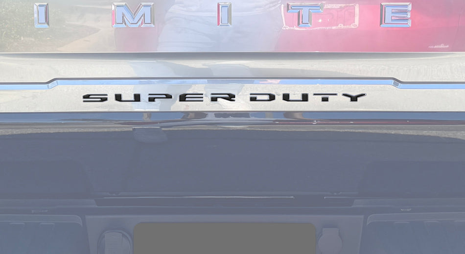 Tailgate Letter Overlays Fits 2023-2026 Ford King Ranch/Platinum/Limited Super Duty