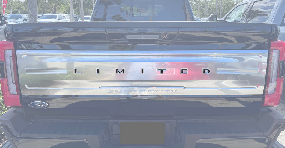 Limited Tailgate Letter Overlays Fits 2023-2026 Ford Super Duty Limited