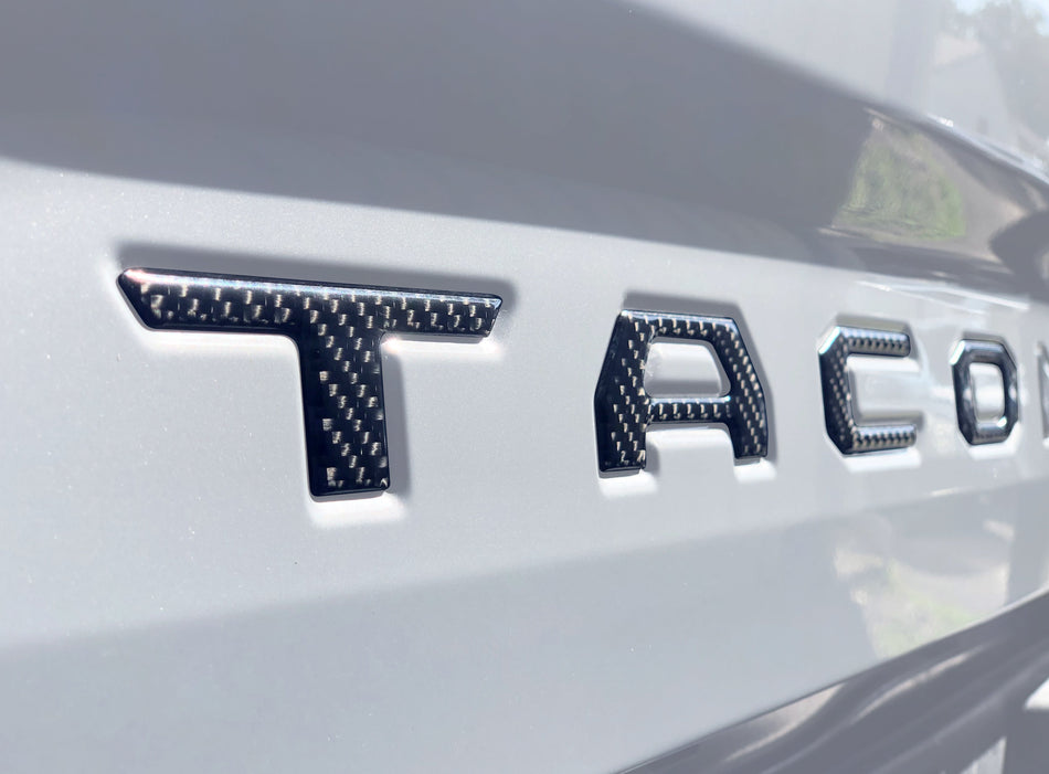 Tailgate Letter Inserts Fits 2016-2023 Toyota Tacoma