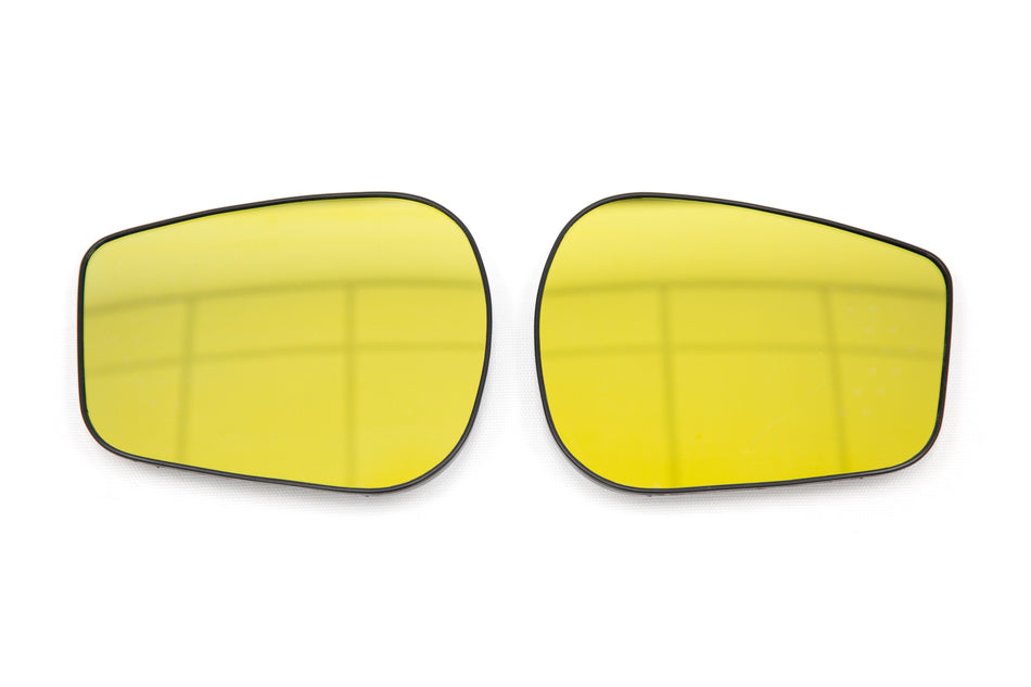 OLM Wide Angle Convex Mirrors (With Defrosters/No Turn Signals) - Gold - 2013-2021 Scion FR-S / Subaru BRZ / Toyota 86