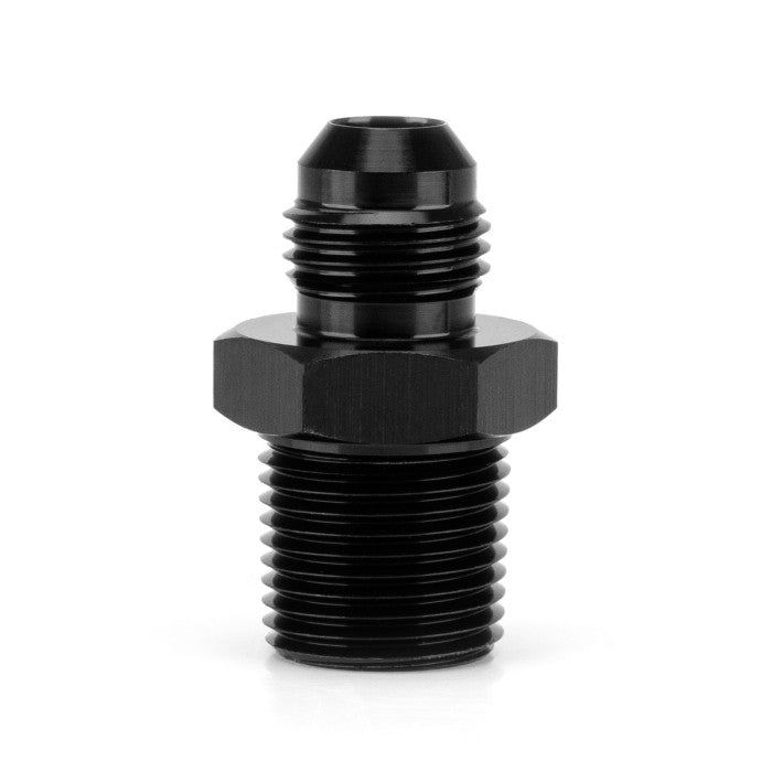 AN6 Male to 3/8" NPT Male Straight Adapter HEL Aluminium